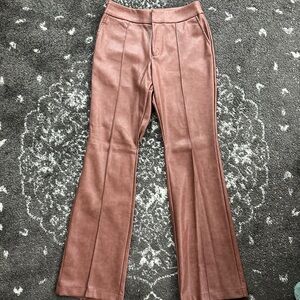 Avec Les Filles Brown Leather Pants